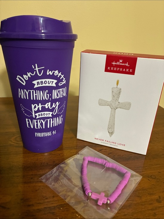 Hallmark & others Other - Religious Verse Bundle - Cross, Bracelet, & Cup